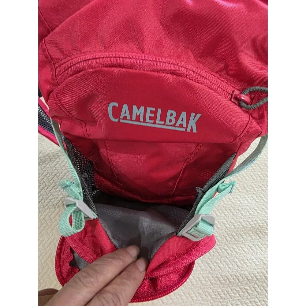 CamelBak Mini M.U.L.E. Kids Hydration Pack Pink Blue 1.5L Cargo